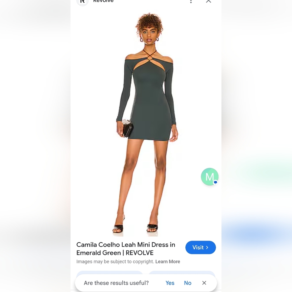 Leah Mini Dress in Emerald Green